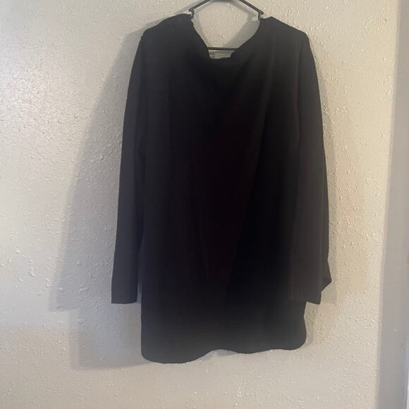 Lane Bryant Women's Black 26/28 Knit Sweater Soft Cozy Oversized Retro Comfy - Picture 4 of 10